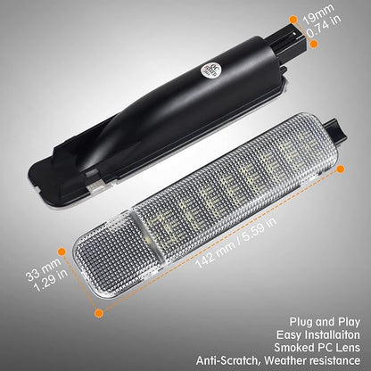 NDRUSH Interior Light LED Door Panel Courtesy Light Warning Light Lamp Assembly Compatible with Silverado/Sierra C/K 1500 2500 3500 Pickup Suburban Tahoe Avalanche Yukon Cadillac Escalade