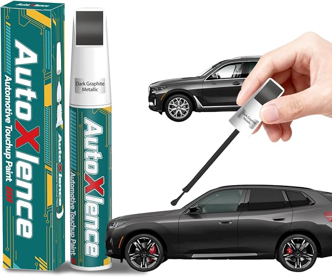 Dark Graphite Metallic(A90) Touch Up Paint Compatible with BMW Car Paint Pen Scratch Repair Automotive Scratch Remover Fix Exact Color Match