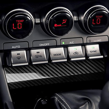 AIRSPEED Hard Carbon Fiber for Toyota GR86 Subaru BRZ 2021 2022 2023 2024 2025 2026 Under Air Conditioner Panel Cover Center Console Interior Trim Accessories, Black