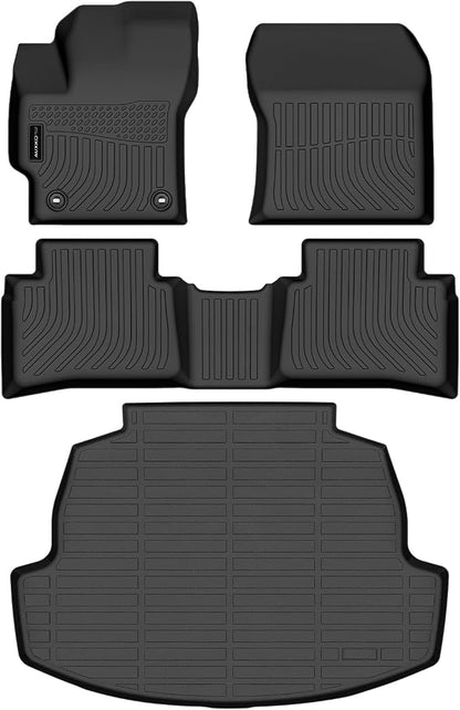 Auxko All Weather Floor Mats Cargo Mat Fit for Toyota Corolla Sedan 2026 2025-2020 TPE Floor Liner Trunk Mat Corolla Accessories All Season Odorless Anti-Slip Black