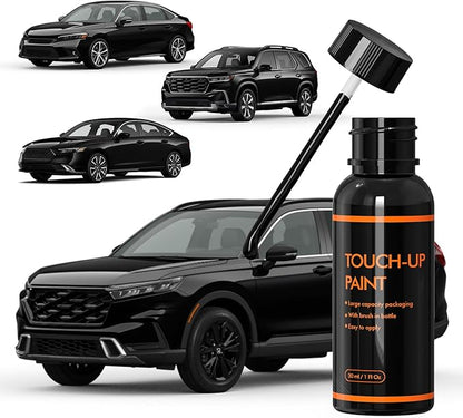 NH731P Crystal Black Pearl Touch Up Paint for Honda, DIY Car Paint Scratch Repair Kit, Automotive Paints, Quick & Easy Fix Scratch Repair for Civic/CR-V/Odyssey/Accord/Pilot/HR-V/Fit/Passport