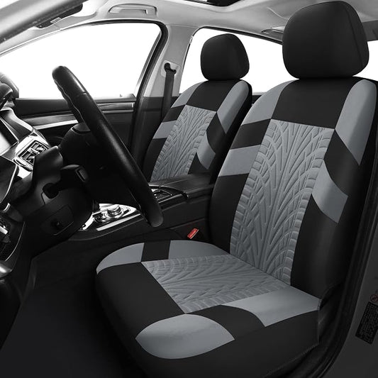 VarCozy Car Seat Covers Front Pair,Universal Cloth for Car,Breathable & Washable SUV, Sedan, Van, Automotive Interior Covers, Airbag Compatible