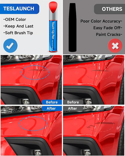 R-513 Rallye Red Touch Up Paint Compatible with Honda Exact Match Touch Up Paint Car Scratch Repair
