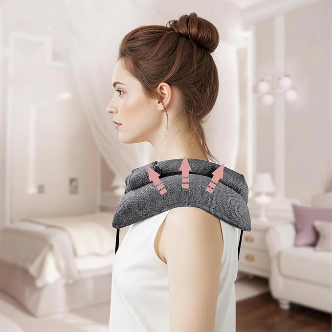 Post-Op Seat Belt Pillow – Ice/Hot Pocket for Chest/Heart Travel, Small Grey