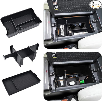 GZSH 3PCS Center Console Organizer for Toyota RAV4 2026+ Accessories (LE/SE/XLE/Woodland/XSE) Center Console Organizer Center Console Pad and Removable Center Console Divider for Toyota RAV4 2026+