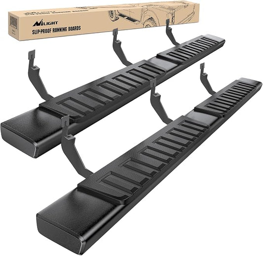 Nilight Running Boards for 2015-2026 Chevrolet Colorado/GMC Canyon Crew Cab 6 Inch Side Step Nerf Bars Black