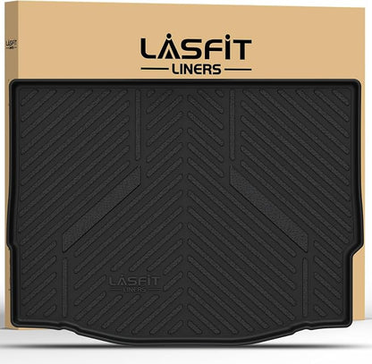 LASFIT Cargo Mat for Ford Focus 2012-2018 Hatchback Gasoline(No Subwoofer) Focus RS 2016 2017 2018 All Weather Custom Fit TPE Trunk Liner