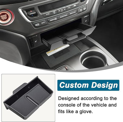 PIMCAR Removable Tray for 2016-2022 Honda Pilot/2017-2026 Honda Ridgeline/2019-2025 Honda Passport Center Console Organizer Storage Box Interior Accessories (Only Fit Models with Cubby)