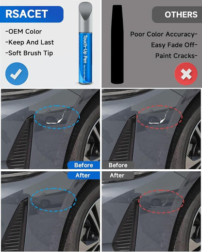 6X3 Lunar Rock Touch Up Paint Compatible with Toyota Exact Match Touch Up Paint Car Scratch Repair