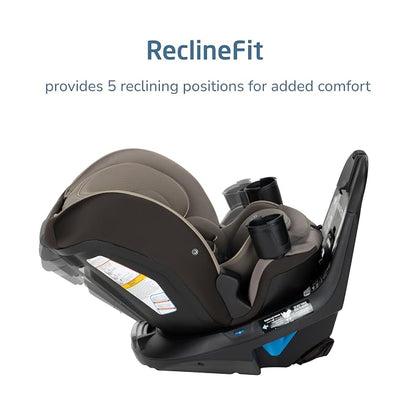 Maxi-Cosi Andi 360 Rotating All-in-One Baby Convertible Car Seat, Rear-Facing, Forward Facing Car Seat, Infant Toddler Booster, Easy Rotation, Tension System, Harness Adjust, Truffle