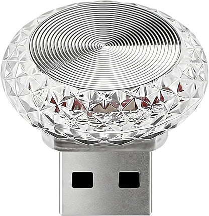 1 PCS Mini USB LED Car Interior Light, Plug & Play Compact Atmosphere Lamp, Personalized Automotive Interior Ambient Light Decor, Universal for Most Cars (Red)