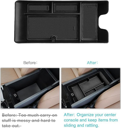 CDEFG for 2025 2026 Camry Center Console Organizer Accessory Tray for 2025 2026 Toyota Camry XSE XLE SE LE Accessories Middle Console Organizer Armrest Tray Storage Box