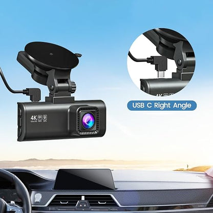 Dash Cam USB C Cable for REDTIGER F7N, 11.5 ft Power Cord for Rove R2-4K Camera, with Mini USB Adapter