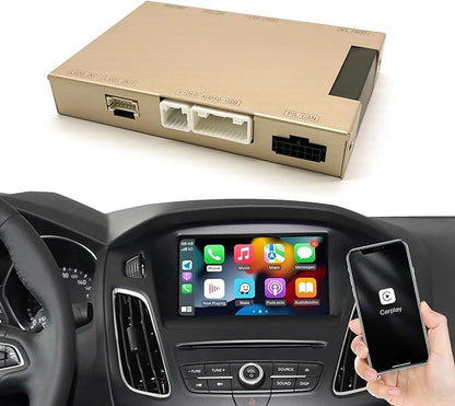 Wireless Carplay Android Auto for Ford 2013-2015 Year with Sync2 System, Wireless Carplay Retrofit Kit Decoder, Support Navigation, Siri, Camera