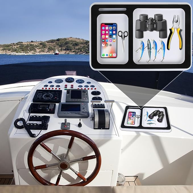 EVA Foam Boat Dash Pad, Anti-Slip Boat Dash Organizer Perfect for Fishing Center Consoles (6Color,2Size)