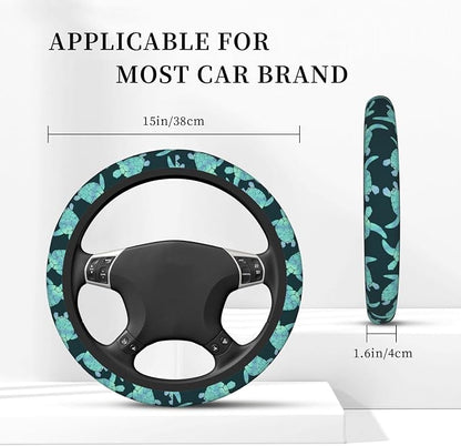 Sea Turtle Ocean Steering Wheel Cover Car Decor
