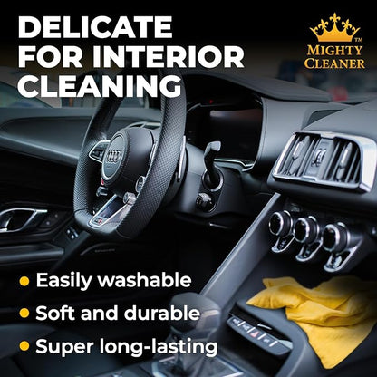 Premium 2pk Mini +1 Free Shammy Cloth for Car Drying - 17”x13” - Super Absorbent Chamois Towel for Car - Scratch-Free, Reusable & Soft Cleaning Towel