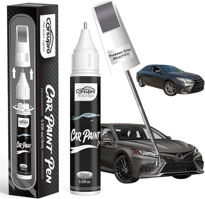 Predawn Grey Mica(1H1) for Toyota Touch Up Paint Pen, 2 in 1 Car Scratch Remover with Pen Tip and Brush, Precise Color Match for Car Paint Scratch Repair, Quickly and Easily Fix Chips and Nicks