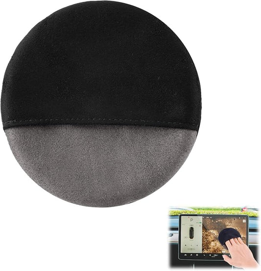 PEUTIER Car Screen Cleaner Cloth, Microfiber Car Accessories Cleaning Pads Round Car Touch Screen Cleaner Wipes for Auto Car Interior Dashboard Display Cleaning