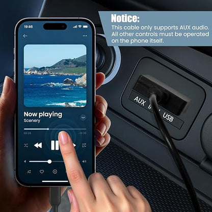 Aux Charing Media Interface USB 3.5mm Audio Jack Music Adapter Compatible for IP 17 16 15 Pro Max 17 Air 15 Plus Google Pixel 4 4 XL 3 2 2 XL Galaxy for Hyundai KIA