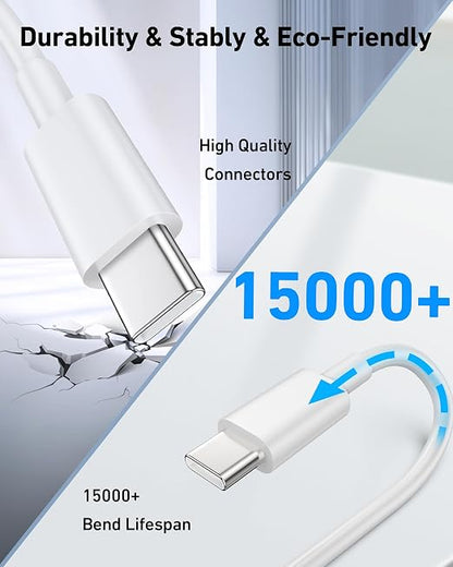 Car Carplay Cable for iPhone 17/17 Pro/Air/17e/16/15 Pro Max/Plus Cable, 2Pack USB A to USB C for CarPlay USBC Cord, iPad, Galaxy, Pixel, Android Accessories Charging Wire Type-C Car Charger Cord 3FT