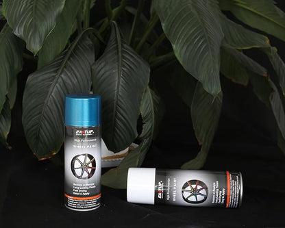EASTUP Premium Metallic Flash Blue Acrylic Enamel Wheel Paint - Brilliant Finish, High Durability, Fade-resistant, Quick Drying Rim Coating Spray Paint.