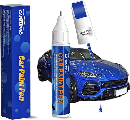 Blue Touch Up Paint for Cars,Car Paint Touch Up Pen for Deep Scratches,Car Scratch Repair Pen Auto Scratch Remover for Easy to Use and Fix(Azure Shine Metallic)