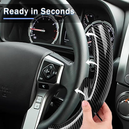 Fit for Toyota Steering Wheel Cover, Steering Wheel Cover for Tacoma(2012-2023) 4Runner(2010-2024) Tundra(2014-2021) Sequoia(2014-2022) Accessories (Glossy Black)