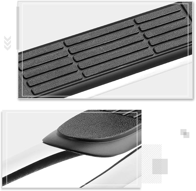 3" Running Boards Steps Bars Compatible with 1999-2019 Chevy Silverado GMC Sierra 1500 2500HD 3500HD, 2019 Chevy Silverado 1500 LD, Chrome Stainless Round Nerf Bars, Extended Cab