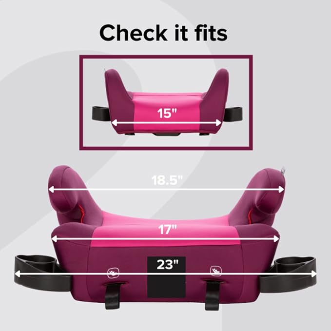 Diono Solana 2 XL Pack of 2 2022, Dual Latch Connectors, Lightweight Backless Belt-Positioning Booster Car Seat, 8 Years 1 Booster Seat, Pink/Blue