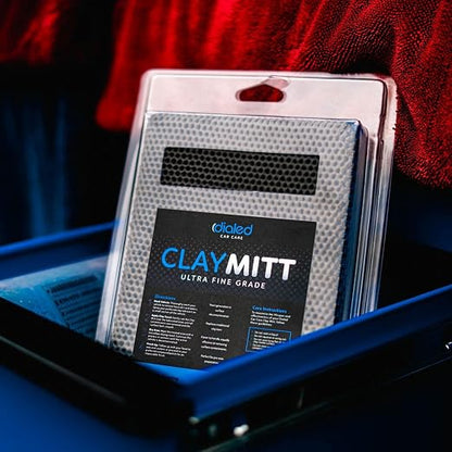 Dialed Clay Mitt - Mesh 3.0 Design - Surface Prep for Waxing, Polishing and Sealant - Fine Grade