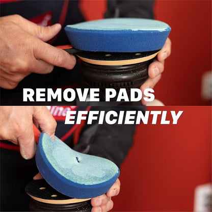 Maxshine 2-in-1 Foam Pad Cleaning Brush & Pad Removal Tool Set | Dual-Function Stiff Bristle Brush with Easy-Grip Handle | Car Polishing Pad Cleaner & Detailing Accessory for Buffing Pads
