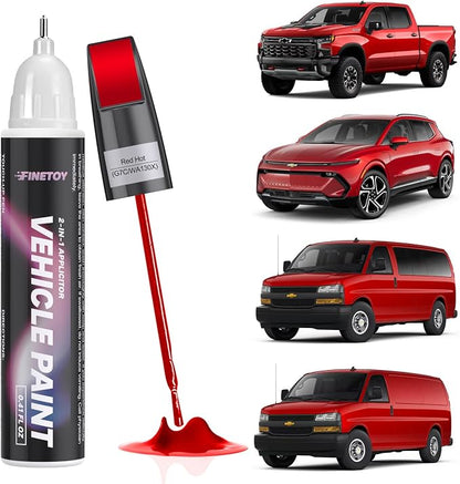 G7C/WA130X Red Hot Touch Up Paint for Chevrolet, Car Scratch Repair Paint Kit with 2 in 1 Brush and Pen Nip, Exact-Match & Quick Drying Design for Chips and Nicks