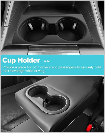 CDEFG 2Pcs for 2026 Mazda CX5 Center Console Organizer for 2026 Mazda CX-5 Accessories Silicone Front & Rear Cup Holder Insert
