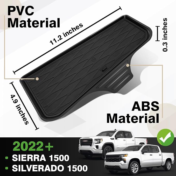 Muslogy Front Center Console Organizer Fits for 2022-2025 2026 Chevy Silverado/GMC Sierra 1500 Hidden Panel Secret Pocket Storage Lid Removable Cover(Bucket Seats Only)