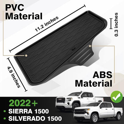 Muslogy Front Center Console Organizer Fits for 2022-2025 2026 Chevy Silverado/GMC Sierra 1500 Hidden Panel Secret Pocket Storage Lid Removable Cover(Bucket Seats Only)