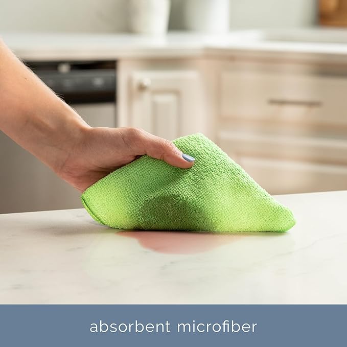 S&T INC. 200 Pack Microfiber Cleaning Cloth, Bulk Towels for Home, Reusable Microfiber Towels for Cars, Cleaning Rags, Assorted, 11.5 Inches x 11.5 Inches, 200 Count