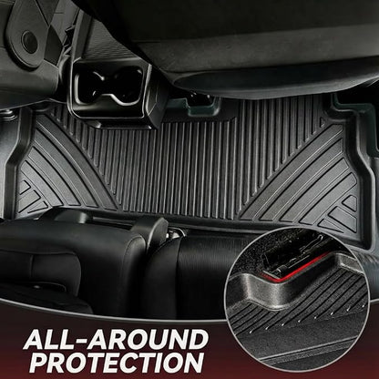 YITAMOTOR Floor Mats Fit for 2024 2025 2026 Chevrolet Trax ACTIV/LS/LT/RS, TPE All Weather Custom Fit Floor Liners & Cargo Mat for Chevy Trax Accessories, Automotive 1st & 2nd Row Car Mats Set, Black