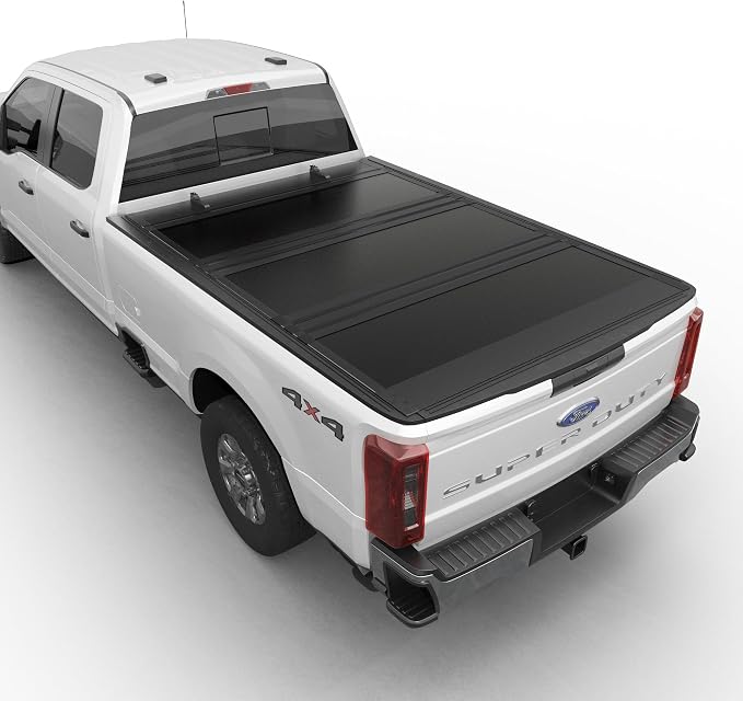 Toptiny Low Profile Flip Up Truck Bed Tonneau Cover Fits 2017-2026 Ford F-250/F-350 Super Duty 6.75' Bed (82")