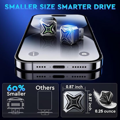 ELRINA 2026 New-Gen Wireless CarPlay Adapter with Button Control, 5s Fast Auto-Reconnect Ultra Mini Wired to Wireless Plug & Play Adapter for iPhone & Android Auto, Stable 5.8GHz WiFi, Bluetooth 5.4