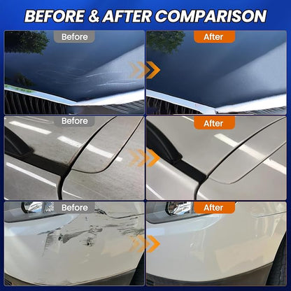 CYTITZNH Scratch Remover Wax – Restore Car Paint, Remove Scratches, Scuffs & Swirls, Safe for All Paint Finishes, Easy DIY with Buffer Pad & Towel, 100ML/3.4oz