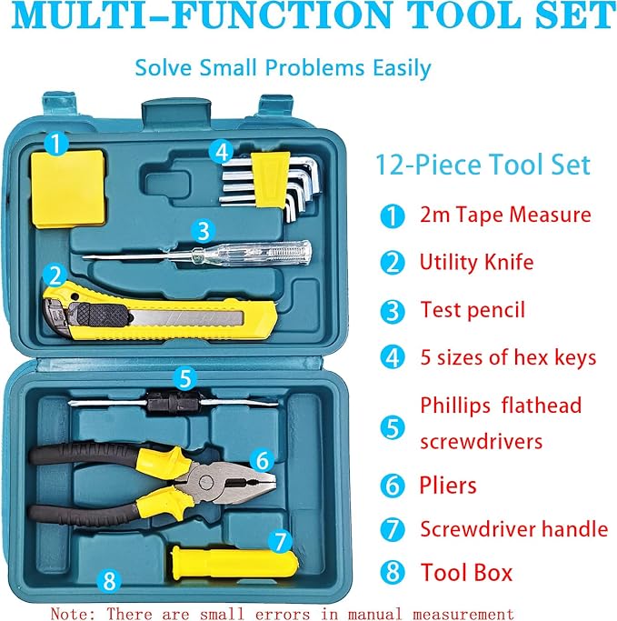 Car Emergency Kit with Jumper Cables Car Safety Kit Vehicle Emergency | Car Emergency Kits for Vehicles Headlamps, Car Glasses Holder, Safety Hammer, Ideal Gifts for New Drivers