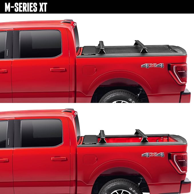 RealTruck Roll-N-Lock M-Series XT Retractable Truck Bed Tonneau Cover | 224M-XT | Fits 2019 - 2025 Chevy/GMC Silverado/Sierra 1500 Not compatible with Carbon Pro bed 6' 7" Bed (79.4")