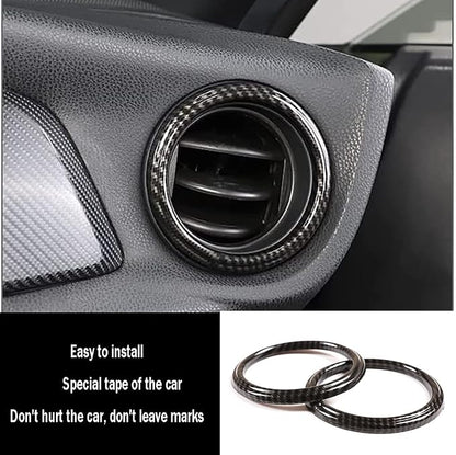Car Accessories Fit for Subaru BRZ &Toyota 86 Accessories 2012-2020 Interior Center Consoles Decoration AC Air Outlet Vent Front + Side Frame Trims Cover kit (Carbon Fiber Style) ABS 2 PCS