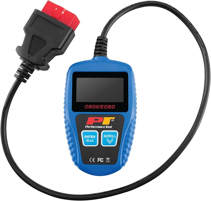 Performance Tool W2976 Universal Multilingual CAN OBDII Scanner Tool (for Check Engine Light, Diagnostics & Emission Readiness Status)