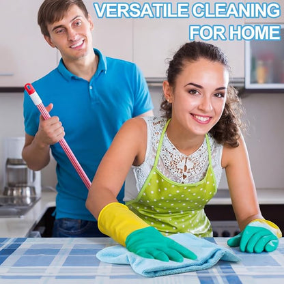 Nuenen Cleaning Cloths for Cars 16 x 16 Inch Ultra Absorbent Towels Drying Microfiber Reusable Cleaning Supplies House Kitchen Window Microfiber Towel(Light Blue,60 Pcs)