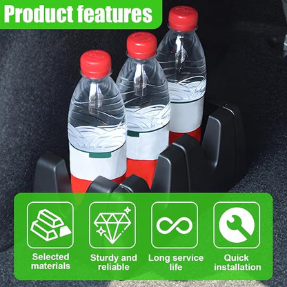 YoRise Car Trunk Organizer Blocks, Multipurpose Auto Cargo Storage Divider for Felt Carpet, Universal Vehicle Interior Items Mounted Bracket for Cars, SUVs, Trucks(1Set)
