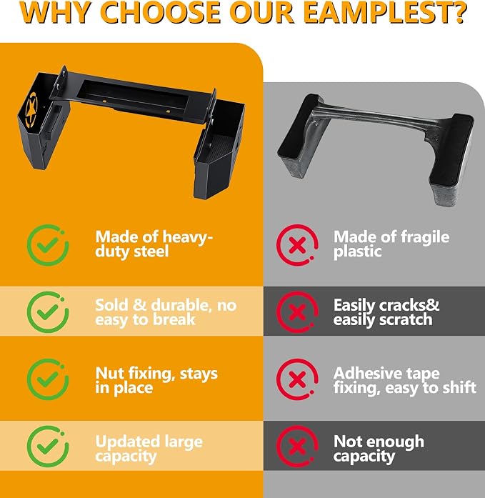 Eamplest Updated JK Magnetic Metal Center Console Gear Shift Organizer for Jeep Wrangler JK & Unlimited 2018 2017 2016 2015 2014 2013 2011 Interior Accessories Rubicon Sahara Storage Box Tray