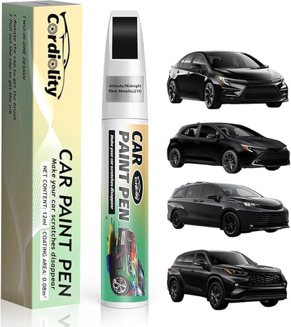 Attitude/Midnight Black Metallic(218) Touch Up Paint Pen for Toyota,Car Paint Scratch Repair Pen Quick and Easy Fix Auto Paint Scratch