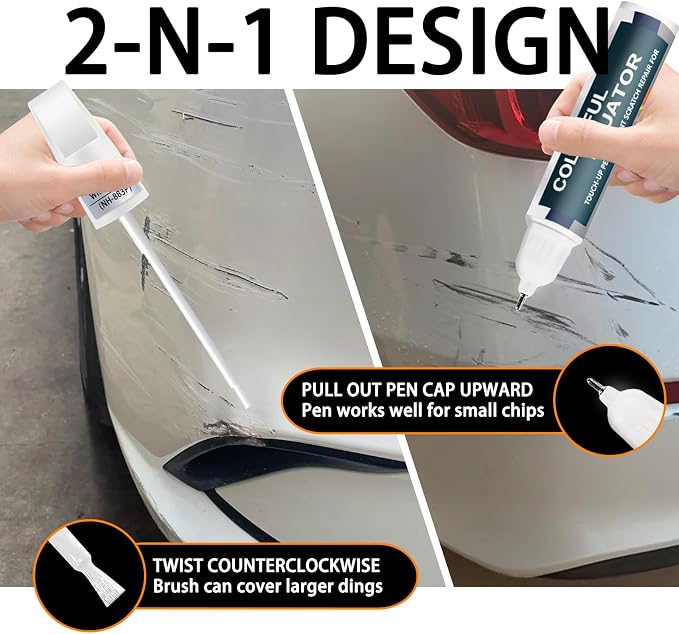Still Night Pearl(B-575P) Touch Up Paint Compatible with Honda, Car Paint Pen Scratch Repair Two-In-One Touch Up Paint, Premium Car Scratch Remover for Deep Scratches
